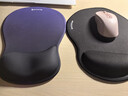 宜适酷（EXCO）双色黑紫水滴护腕鼠标垫护手腕托大号民渐变电脑办公鼠标护腕人体工学男女生硅胶手托防滑垫子0599 实拍图