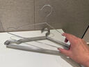 京东京造 太空系列 衣架实心不锈钢晾衣架无痕衣服挂衣撑子加粗成人款10支 实拍图