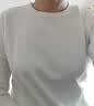 优衣库女装柔滑弹力棉质圆领T恤/长袖基础版型内搭480869 00 白色 XS /150/76A 实拍图