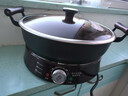 惠当家（Hui Dang Jia）加厚铸铁电饼铛五管加热家用多功能电煎锅电热锅水煎包锅烙饼锅早餐机电烤锅炒菜锅不粘锅 34CM内径【加厚铸铁 五管加热】 实拍图