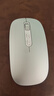 万鱼智能语音无线蓝牙鼠标 三模静音办公鼠标适用小米华为苹果惠普联想笔记本台式电脑便携可充电 银色 实拍图