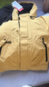 鸭鸭（YAYA）王一博同款新山系户外登山羽绒服男女士同款2025新款休闲外套YX 鹅黄色 S /165/84A 实拍图