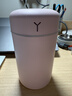 Hulker 【10W+销量加湿器】加湿器 卧室迷你家用办公室桌面车载低噪上加水小型usb空气加湿器 【粉色】420ml大容量/低噪加湿/定时断电 实拍图