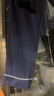京东京造【10A抑菌】A类一等品50支纯棉睡衣男睡衣秋冬情侣家居服绀青2XL 实拍图