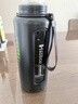恩尔美（nRMEi）超大容量玻璃杯水杯男大号防摔夏天便携茶水分离泡茶杯子 绅士黑【茶水分离升级款】1000ml 实拍图