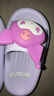 猪爸爸儿童拖鞋女童夏季2025新款室内防滑6-12岁三丽鸥宝宝亲子拖鞋紫17 实拍图
