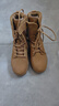 仪标新式棕色作战靴超轻训练真皮防水战靴沙漠高帮登山鞋户外作战鞋男 棕色作战靴（质保一年） 43 实拍图