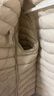 鸭鸭（YAYA）佟丽娅同款轻薄羽绒服女新款冬季短款圆领内胆修身时尚薄外套男 米白色【女款无领】 2XL 【建议125-140斤】 实拍图