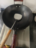 林熹记铁锅陆川生铁铸铁锅炒锅手工浇铸厨房好物家用无涂层不粘锅炒菜锅 圆底 36cm （带锅盖+铲子）已开锅 实拍图