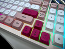 惠普（HP）K500F机械手感有线键盘 静音多功能旋钮办公游戏台式电脑笔记本通用 粉白色 98配列 实拍图