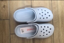 名创优品（MINISO）洞洞鞋男女夏季外穿沙滩凉鞋防滑厚底踩屎感包头凉拖鞋 蓝 40-41 实拍图