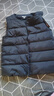 波司登（BOSIDENG）25新款轻薄羽绒服男女儿童5A抗菌90绒百搭休闲内搭短款经典马甲 黑色8056囤货拍大 160 /80 约 150-160cm 45kg 实拍图