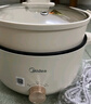 美的（Midea）电煮锅 电火锅 泡面锅 宿舍小火锅 蒸煮一体电蒸锅 多功能涮肉电煮锅火锅锅 3L 配带蒸笼 HGE2511 实拍图