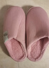 回力加绒男女棉拖鞋仿兔毛内里锁温脚感棉拖男款HL0411紫色38-39码 实拍图