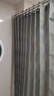 美居客隐形折叠浴帘免打孔防水防霉浴室卫生间隔断帘单帘2.0*2.0m(雅灰) 实拍图