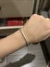 老凤祥古法银手镯素圈999足银实心银镯子银饰送女友老婆情人节生日礼物 #58(约26.5±1g) 实拍图