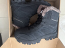 全洲狼雪地靴男冬季东北大棉鞋抗寒加绒加厚保暖鞋轻便大码防滑靴子 黑色-大棉 42 (260mm) 实拍图