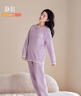 静韵【超柔软】睡衣女冬半边绒情侣软棉棉家居服防静电男套装 实拍图