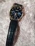 【网红爆款】商务腕表石英运动表休闲皮带男女手表 黑色 实拍图