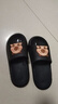 回力秋冬季居家棉拖鞋男厚底踩屎感条纹简约防滑耐磨室内家居拖鞋男冬 灰色 44-45 偏小一码 实拍图