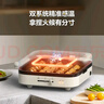 美的（Midea）电饼铛家用下盘可拆洗大火力三明治早餐机煎烤锅 方形双面加热加深大尺寸升级蒸汽烙饼烤肉锅28J51 实拍图