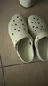CROCS卡骆驰厚底云朵洞洞鞋时尚百搭户外沙滩鞋女鞋|206750 骨白色-2Y2(含智必星) 36 /37(230mm) 实拍图