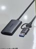 绿联USB/Type-C高速读卡器 SD/TF4.0双卡同读 适用电脑手机苹果17/iPad/单反运动相机 支持UHS-I/II卡 实拍图