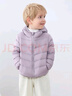 鸭鸭（YAYA）儿童轻薄羽绒服短款小童中大童连帽男女童2023秋冬洋气童装外套 格调紫 90 实拍图