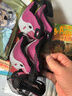 乐秀轮滑护具儿童男女溜冰滑板车原厂护具防护六件套 6件套 粉色L（适合9岁以上） 实拍图