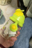 英氏（YEEHOO）婴儿宝宝鸭嘴学饮水杯小月龄PPSU儿童吸管喝奶6个月以上-绿色 实拍图