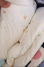 罗莱儿童 黄小豆 A类中间层30%大豆纤维被 加厚冬被 5.4斤150*215白色 实拍图