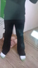 艾舞戈儿童舞蹈裤女童练功喇叭裤跳舞长裤拉丁舞裤子 黑色-弹力棉 150码 实拍图