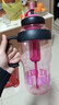 【京东物流】水杯冰霸吸管杯高颜值学生茶水分离大容量杯子 肚肚杯1个-玫红色 实拍图