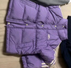 巴拉巴拉儿童羽绒服男童女童冬装保暖宝宝外套学院风校服亲子装潮 紫白色调00471（白鸭绒） 110 cm（充绒量66g） 实拍图