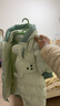巴拉巴拉童装婴儿羽绒服连体衣宝宝2025新款冬装加厚保暖哈衣爬服萌趣造型 绿色恐龙-白鸭绒 80 cm-充绒量79g起 实拍图