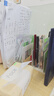 智权多功能亚克力桌面书立架挡板透明收纳置物架学生课桌书本书夹办公分隔板书架桌上阅读架立书架书档 奶油白 实拍图