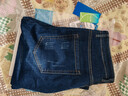 真维斯（Jeanswest）王一博代言牛仔裤男秋冬新款天丝舒适修身直筒高端潮牌休闲裤子男 深蓝【天丝厚款】 34 码(2尺7) 【建议150-160斤】 实拍图