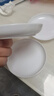 玉水湖小号仿瓷圆墨碟（3个装）初学者入门防摔调色盘水彩国画丙烯画专用幼儿园颜料小白盘塑料水粉白色盘子 实拍图