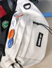 回力斜挎包男国潮ins原宿运动大容量胸包潮牌复古百搭工装女学生腰包 休闲白色【附徽章4枚+熊猫挂件】 实拍图