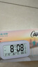 康巴丝多功能电子闹钟学生专用起床神器电子时钟 学生儿童闹钟开学升学季必备 801 白色 实拍图