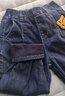 巴拉巴拉童装儿童牛仔裤男童女童加绒裤子秋冬宽松哈伦裤 牛仔深蓝88301 110 cm 实拍图