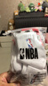 NBA休闲篮球袜子女士中筒运动棉袜秋冬学生加厚毛圈刺绣跑步棉袜3双 实拍图