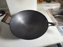 中康铁锅炒锅不粘锅经典款深氮极铁锅圆底精铁无涂层防锈明火燃气34cm 实拍图