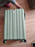 汉客行李箱女拉杆箱男登机箱镇店之宝双层拉链密码箱子旅行箱20英寸绿 实拍图