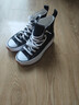 匡威（Converse）官方 Run Star Hike高帮帆布流星厚底鞋黑色166800C 166800C/黑色 37.5 实拍图