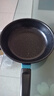 【亏本清仓】韩式麦饭石色不粘锅平底锅铁锅电磁炉不带盖 黑色小煎锅 16cm 实拍图