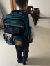 史努比（SNOOPY）小学生书包轻便儿童护脊减负双肩包 一到三年级 宝蓝绿小号 实拍图