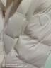 坦博尔羽绒服女短款可拆卸帽时尚大廓形秋冬外套厚530368D馥芮奶白160 实拍图