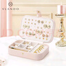 VLANDO2025新款便携首饰盒分区精致项链耳钉戒指收纳盒高档女生生日礼物 实拍图