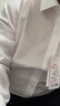 京东京造【奢华200支】衬衫男白衬衫长袖衬衫外套男装冬装高端 白色 41 实拍图